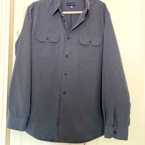 ARMANI JEANS BUTTON DOWN SHIRT Sz XL - Picture 10 of 10